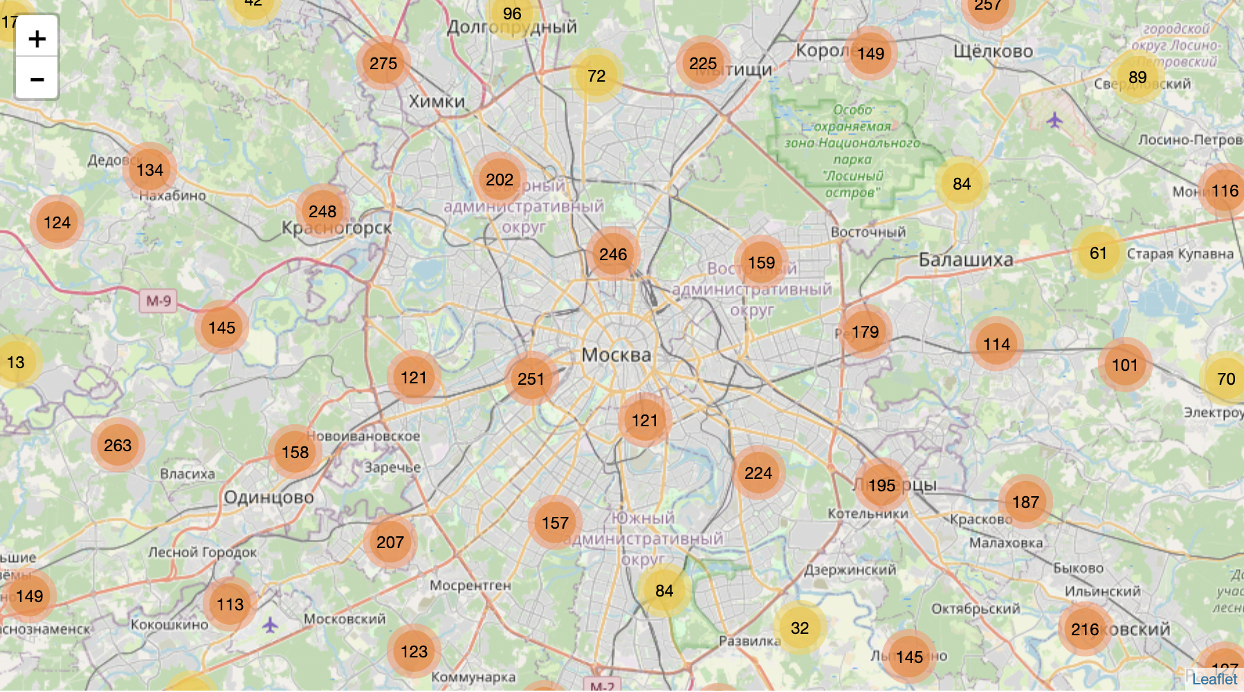 Карта данных пользователей. Карта данных. Интерактивная карта Москвы.